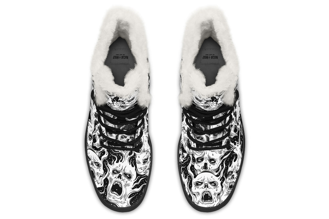 White Torment Winter Boots