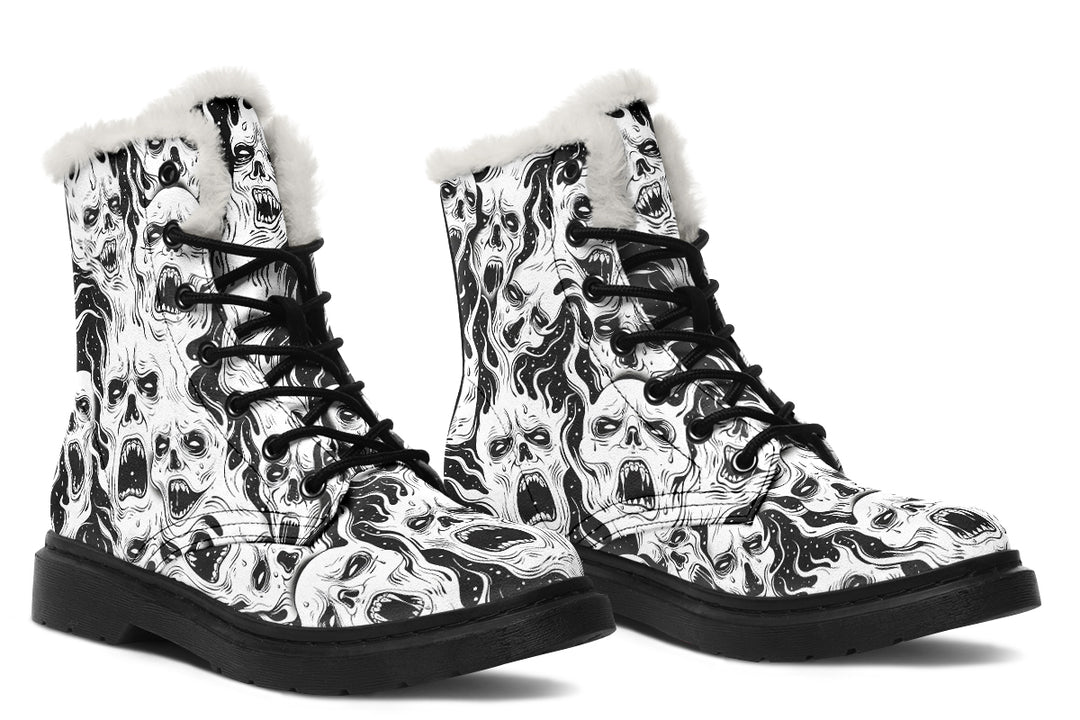 White Torment Winter Boots