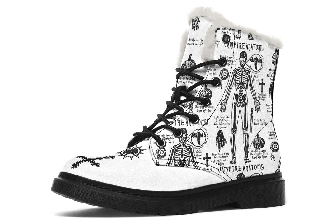 White Vampire Study Winter Boots