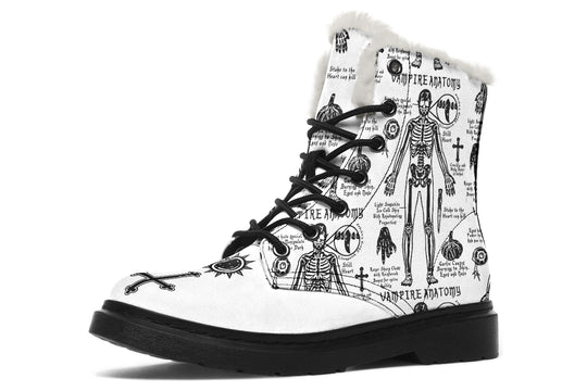 White Vampire Study Winter Boots