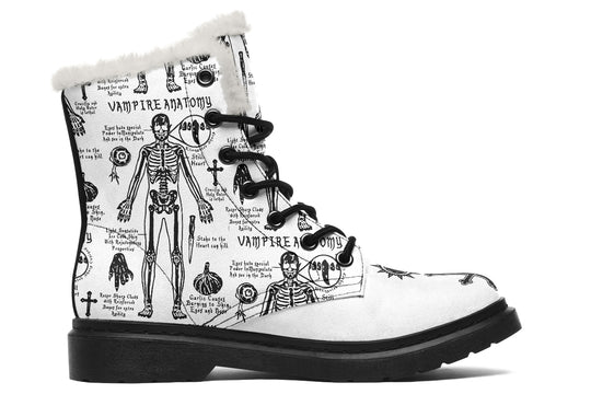 White Vampire Study Winter Boots