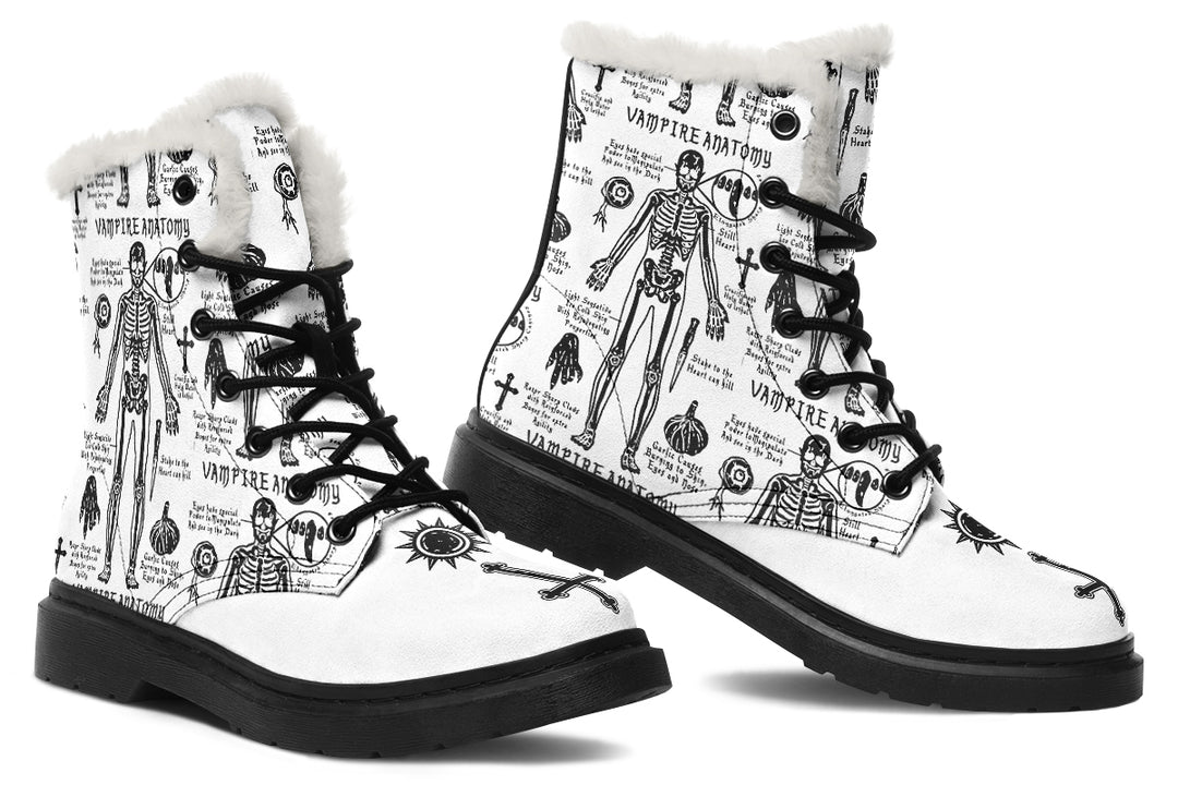 White Vampire Study Winter Boots