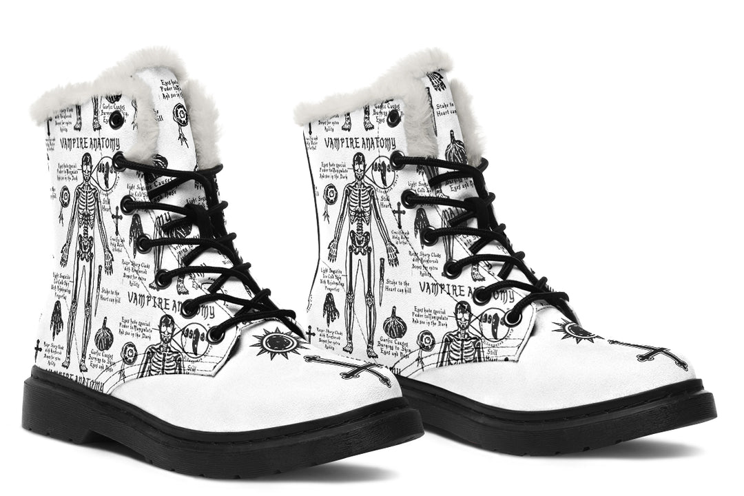 White Vampire Study Winter Boots