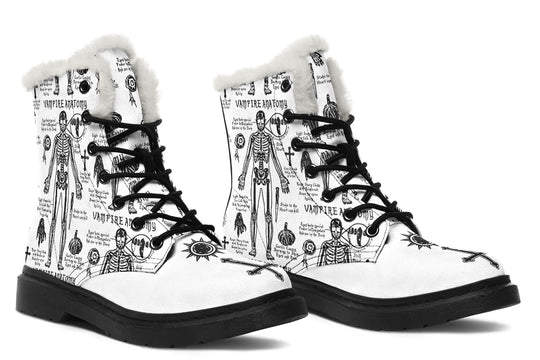 White Vampire Study Winter Boots