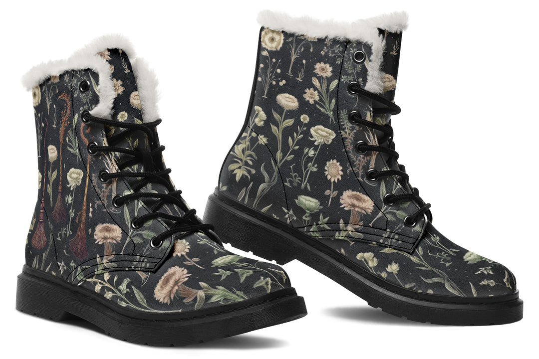 Witches' Broomsticks Winter Boots