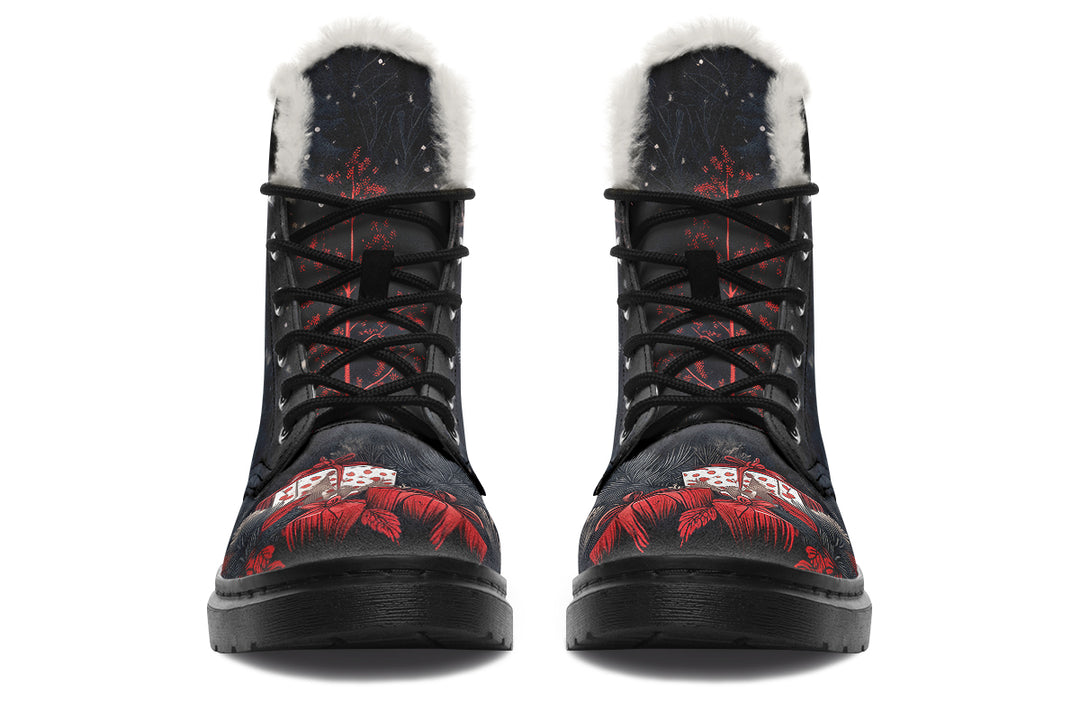 Yule Antlers Winter Boots