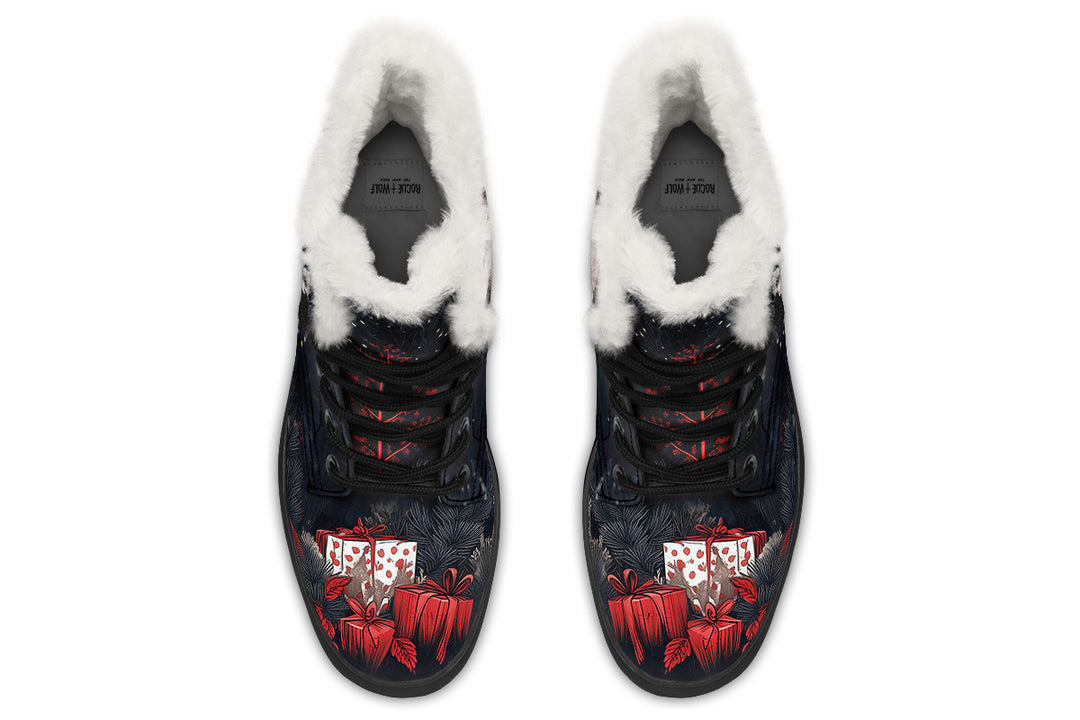 Yule Antlers Winter Boots