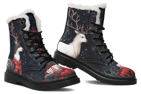 Yule Antlers Winter Boots