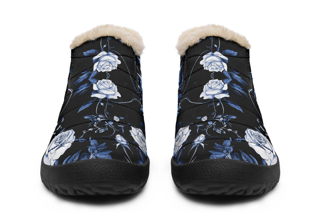 Blue Rose Romance Winter Sneakers