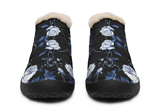 Blue Rose Romance Winter Sneakers