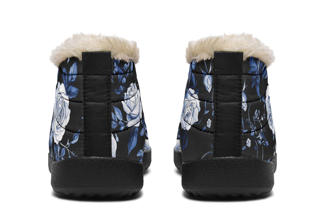 Blue Rose Romance Winter Sneakers