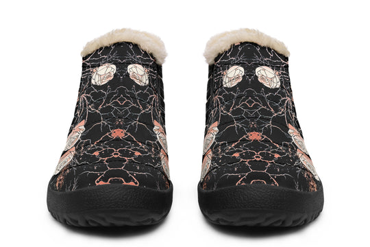 Blush Kintsugi Rose Winter Sneakers