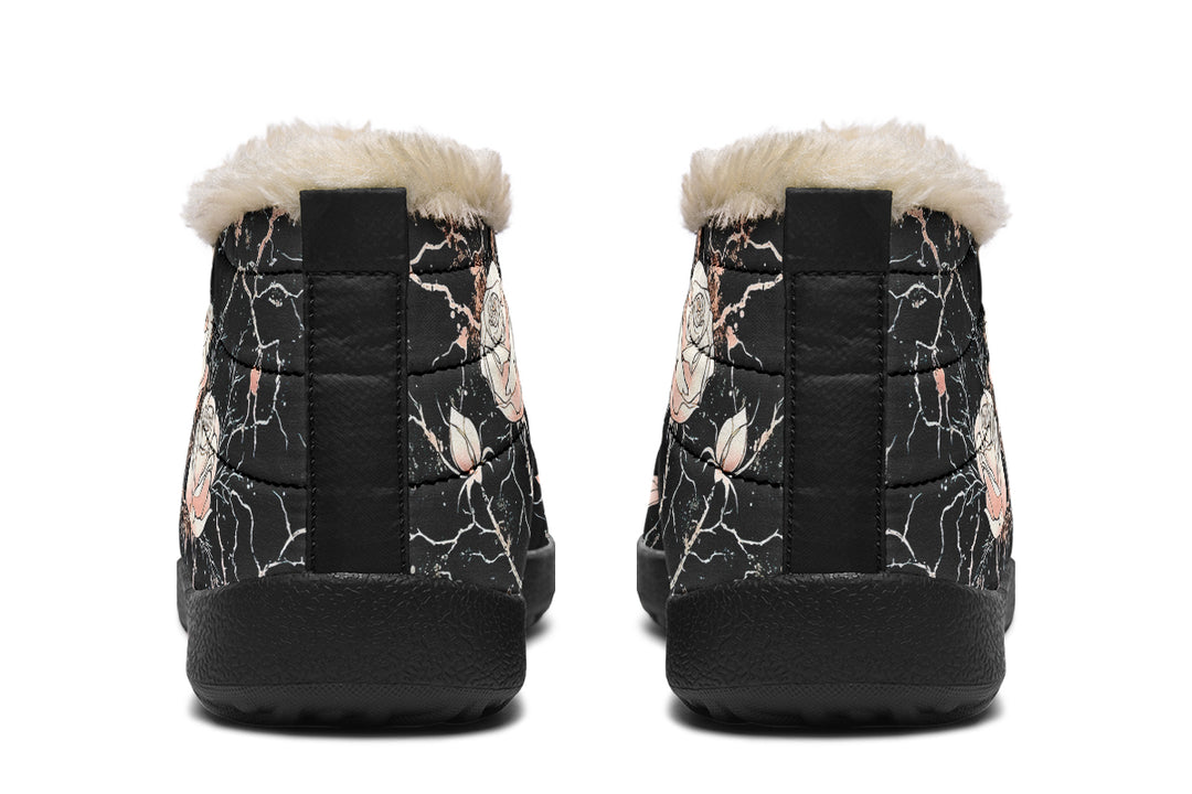 Blush Kintsugi Rose Winter Sneakers
