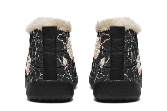 Blush Kintsugi Rose Winter Sneakers