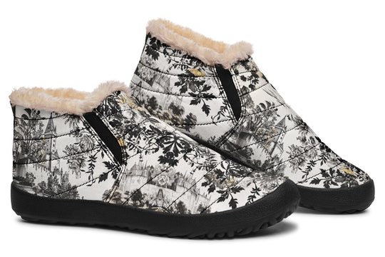 Castle in Bloom Winter Sneakers