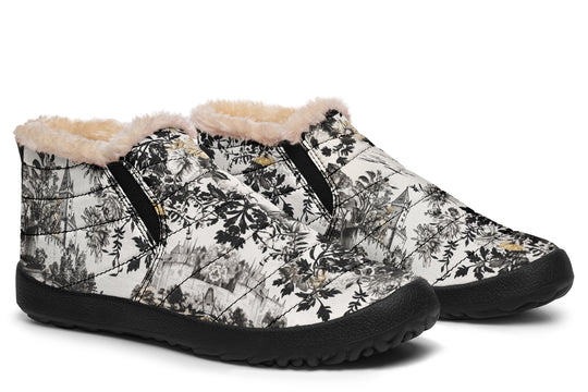Castle in Bloom Winter Sneakers