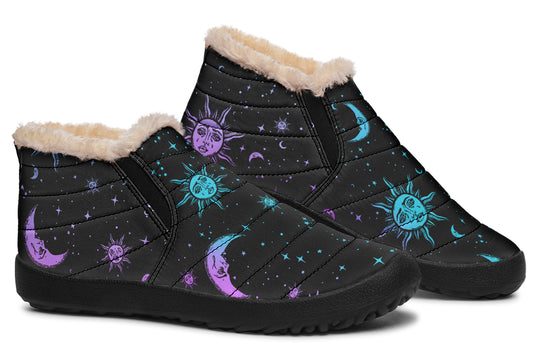 Celestial Pastel Winter Sneakers