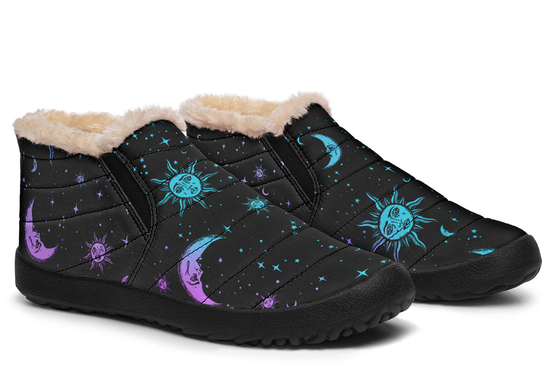 Celestial Pastel Winter Sneakers
