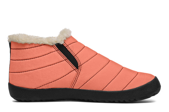 Coral Blush Winter Sneakers