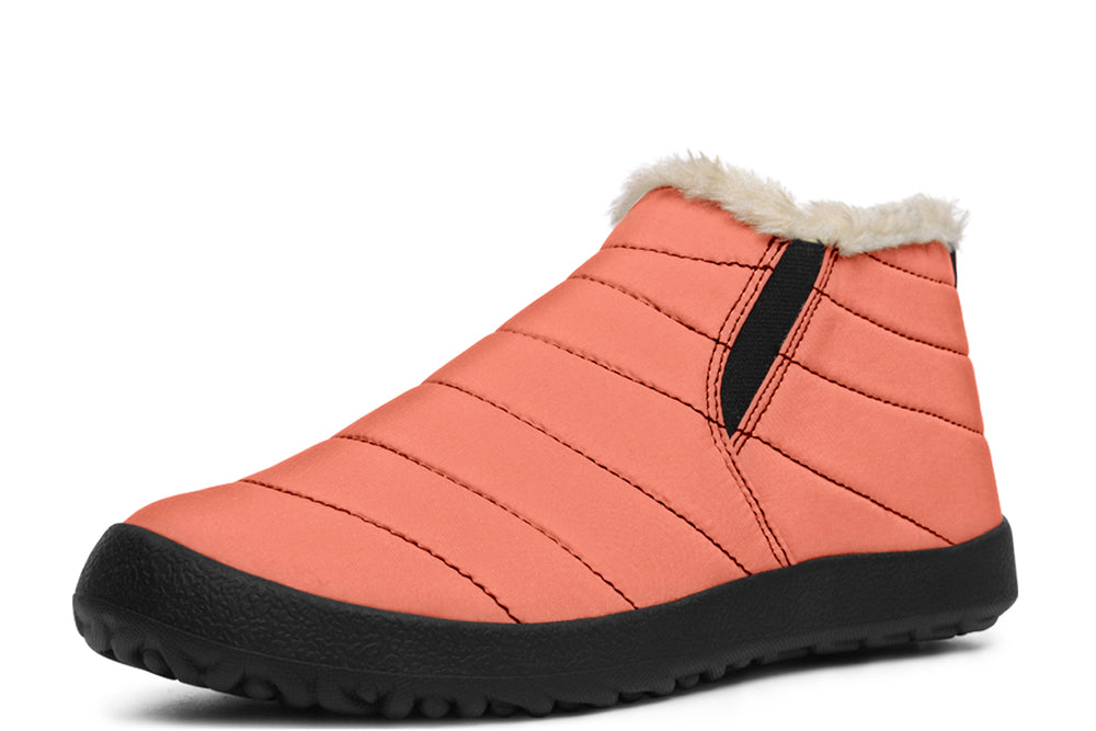 Coral Blush Winter Sneakers