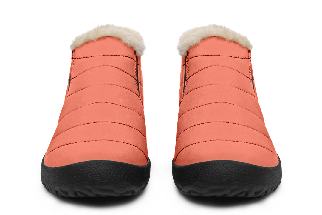 Coral Blush Winter Sneakers