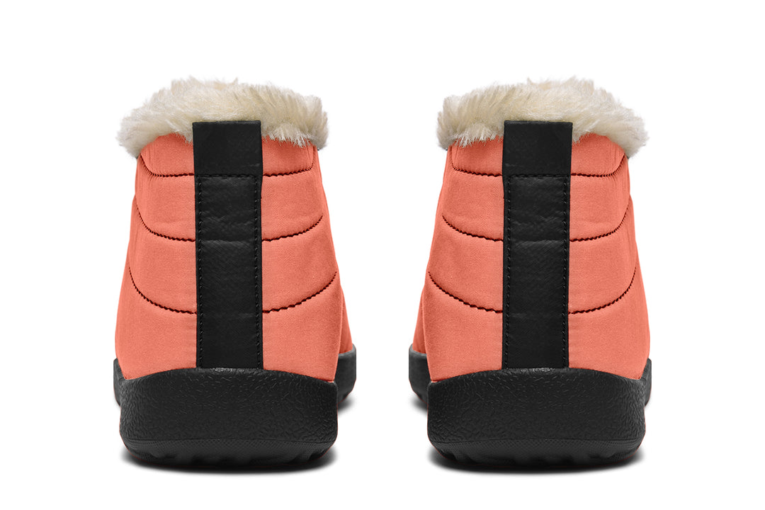 Coral Blush Winter Sneakers