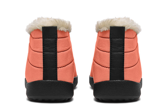 Coral Blush Winter Sneakers