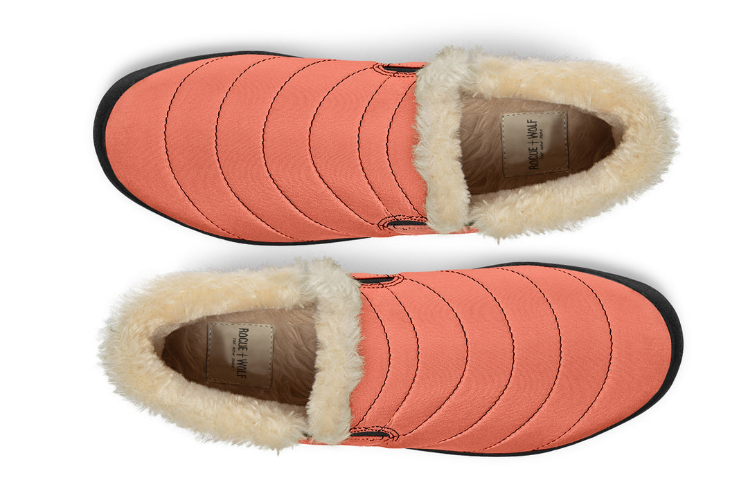 Coral Blush Winter Sneakers