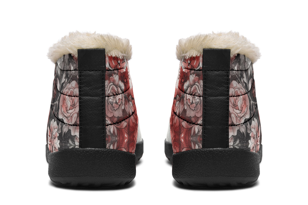 Crimson Wolf Winter Sneakers