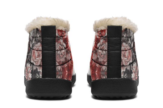 Crimson Wolf Winter Sneakers