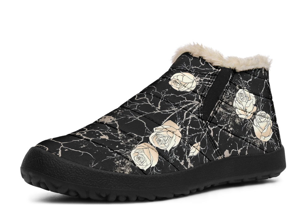 Ivory Kintsugi Rose Winter Sneakers