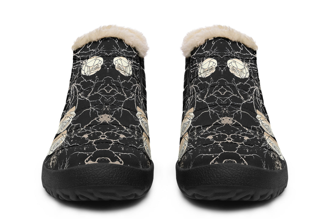 Ivory Kintsugi Rose Winter Sneakers