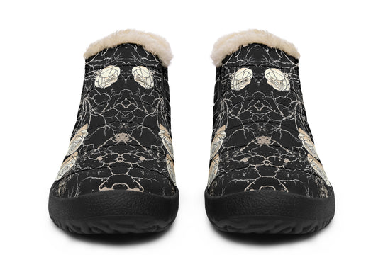 Ivory Kintsugi Rose Winter Sneakers