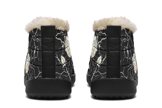 Ivory Kintsugi Rose Winter Sneakers