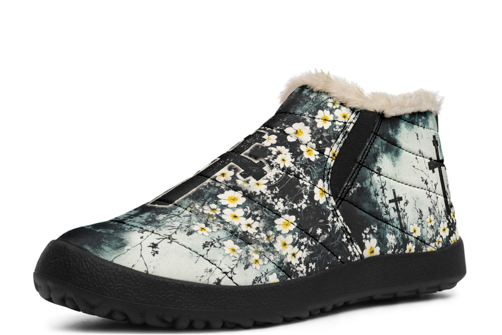 Mourning Petals Winter Sneakers