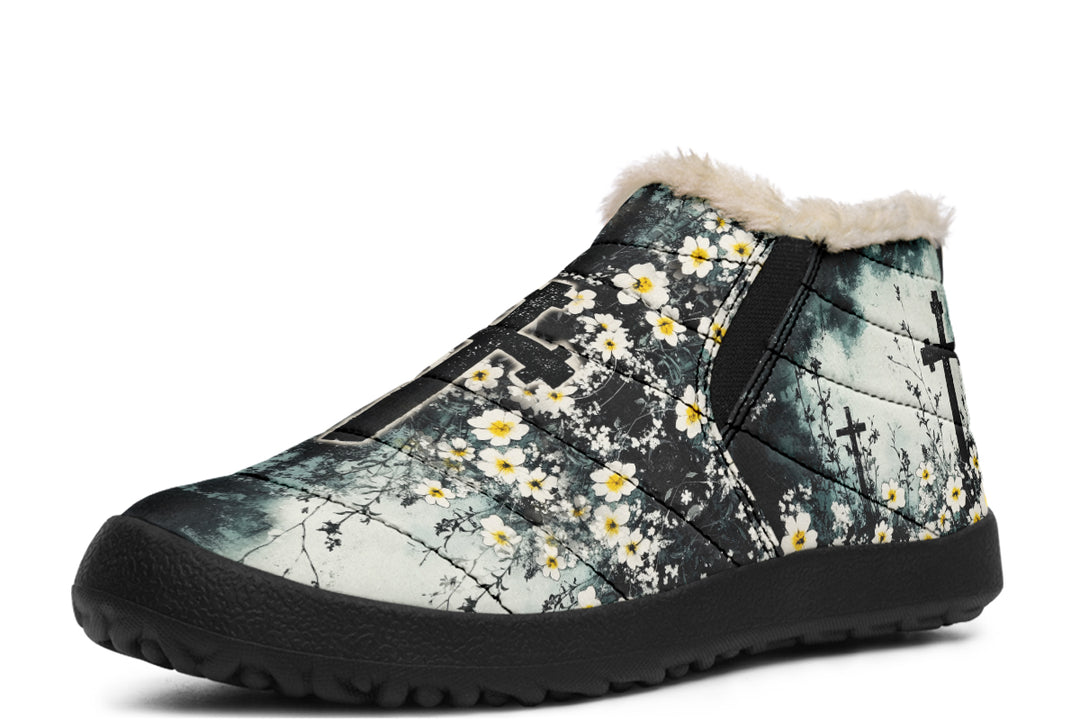 Mourning Petals Winter Sneakers