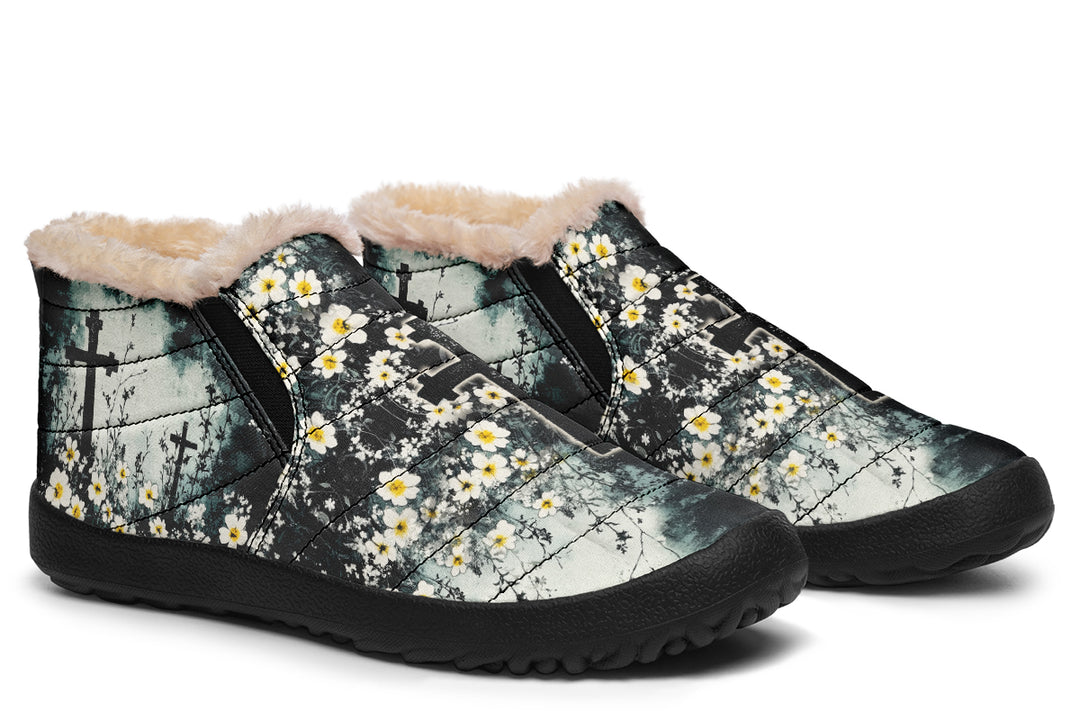 Mourning Petals Winter Sneakers