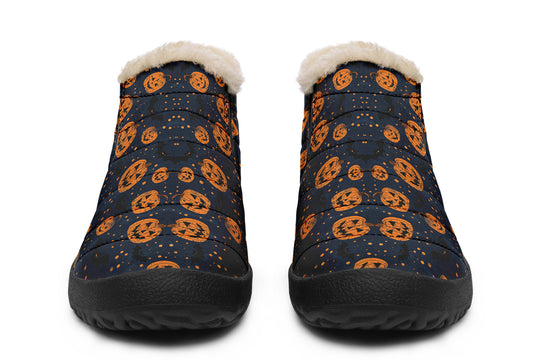 Pumpkin Party Winter Sneakers