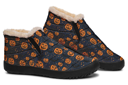 Pumpkin Party Winter Sneakers