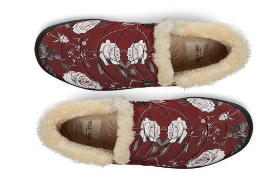 Red Rose Romance Winter Sneakers