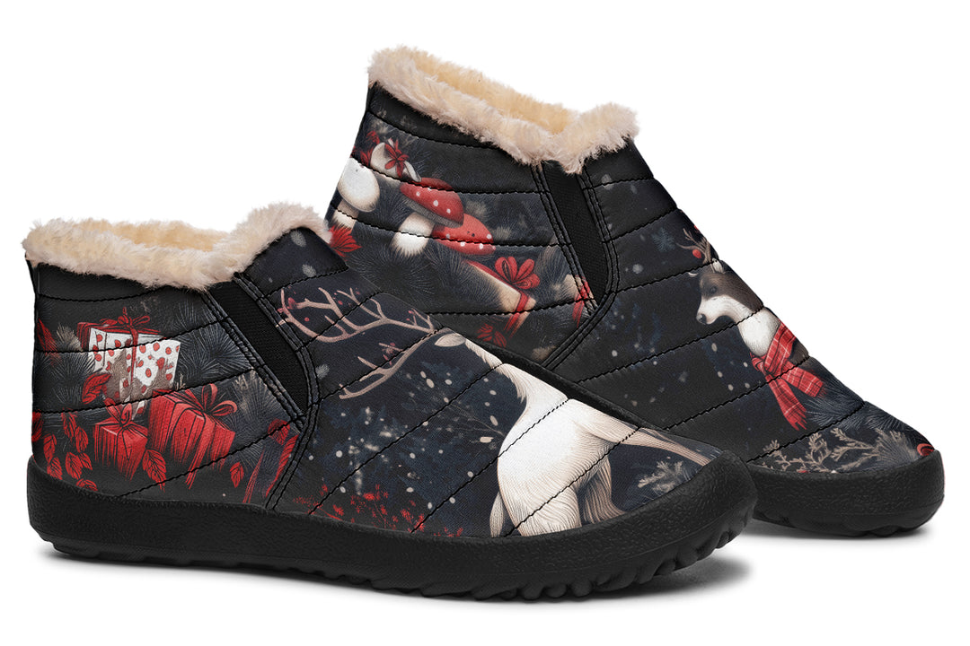 Yule Antlers Winter Sneakers