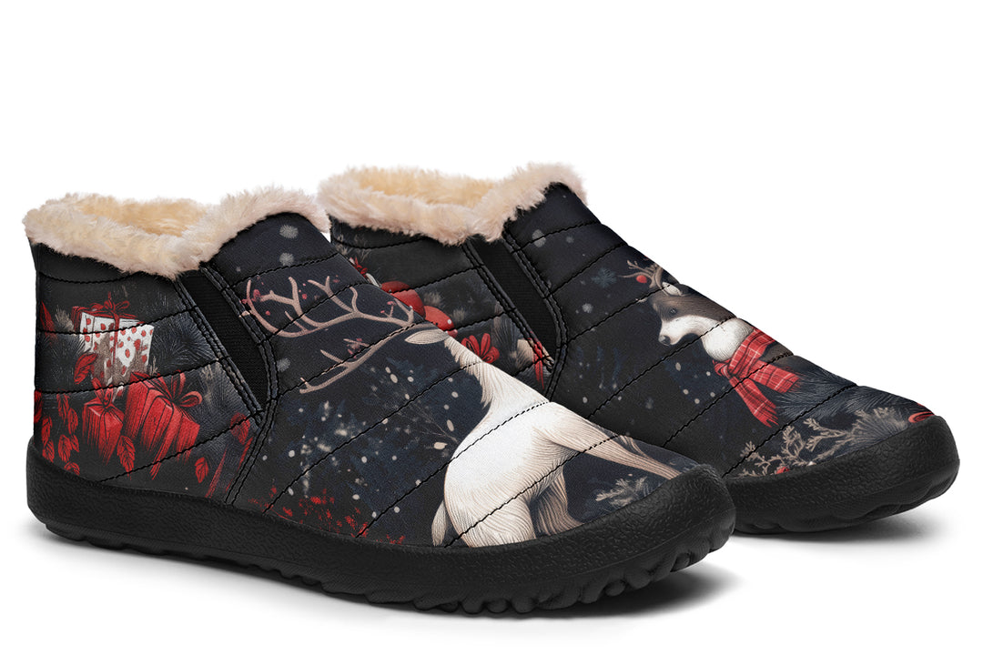 Yule Antlers Winter Sneakers
