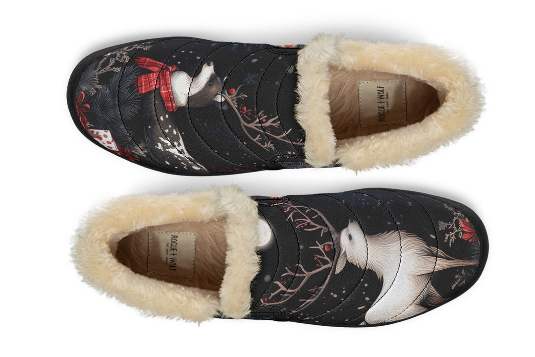 Yule Antlers Winter Sneakers