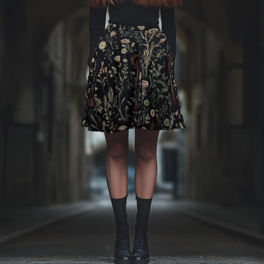 Witches' Broomsticks Skater Skirt