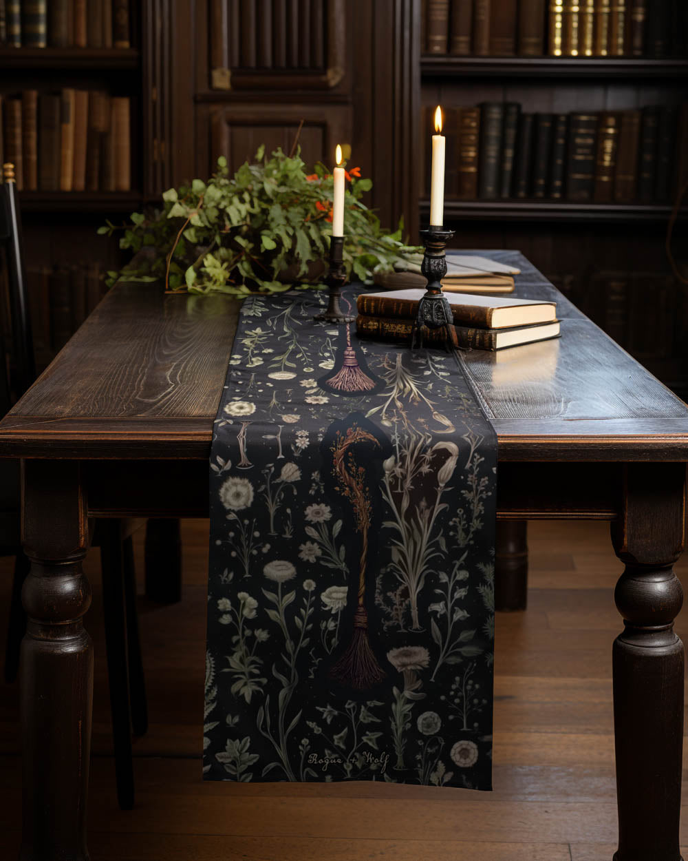 Witches' Broomsticks Table Runner