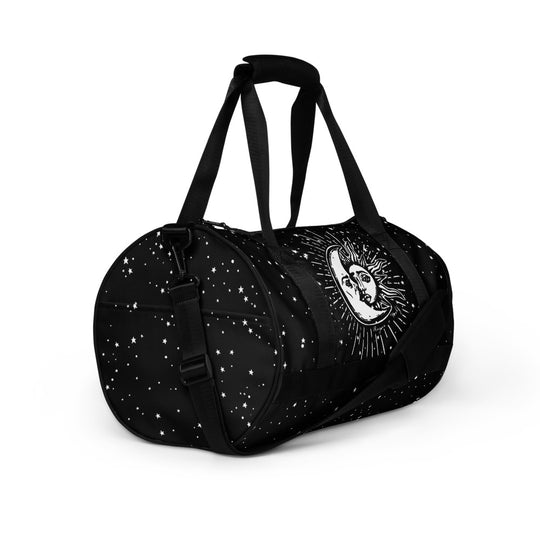 Astral Gym Bag - - Water Resistant Durable Large Workout Bag for Travel, Yoga Fitness, Vegan Goth Activewear, Alt Style Sportwear