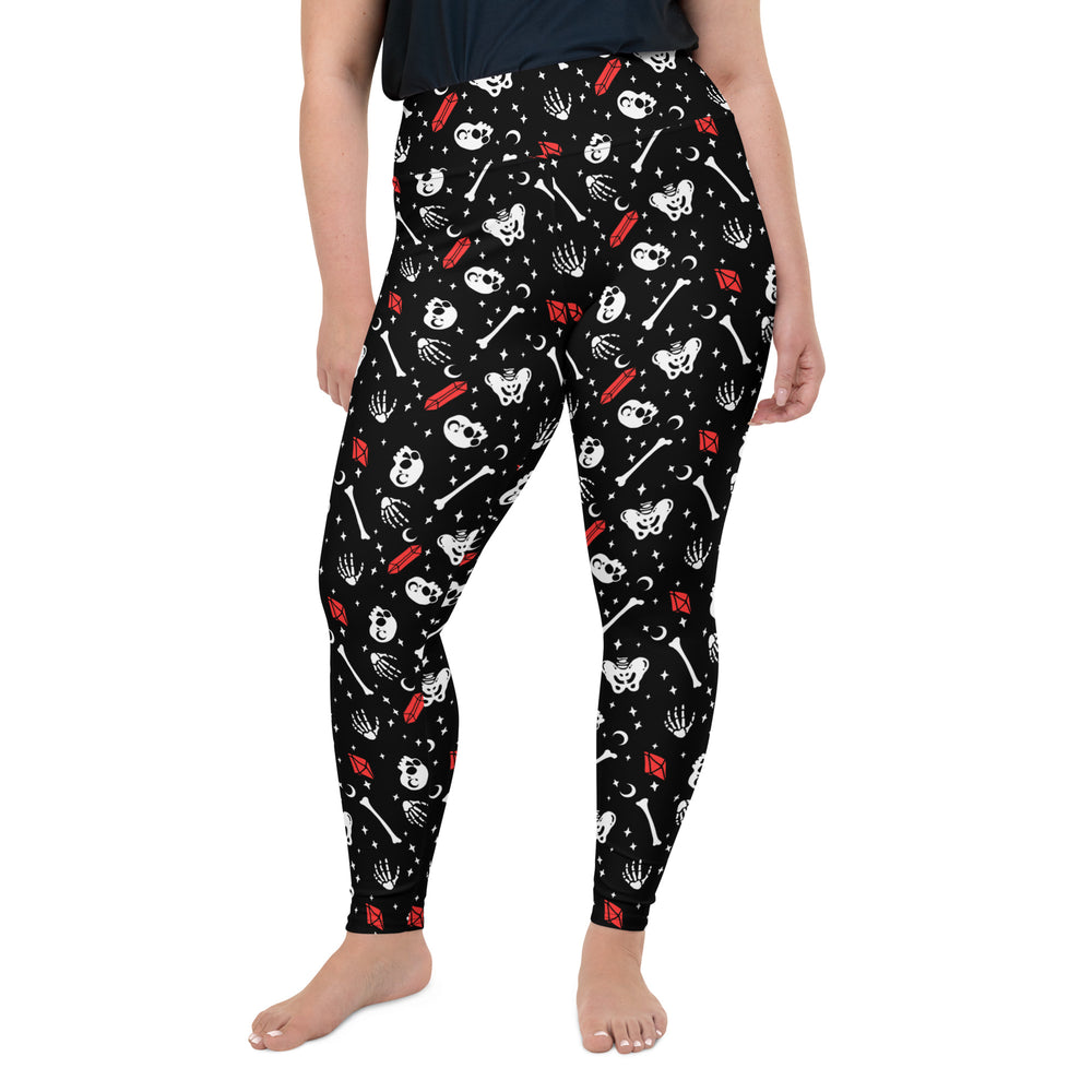 Skulls & Crystals Plus Size Leggings