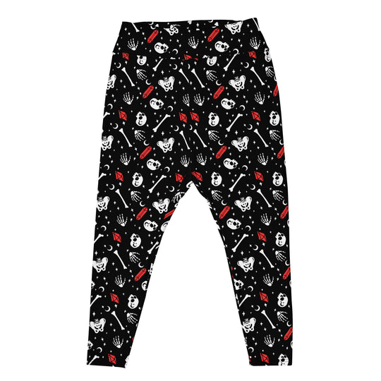 Skulls & Crystals Plus Size Leggings