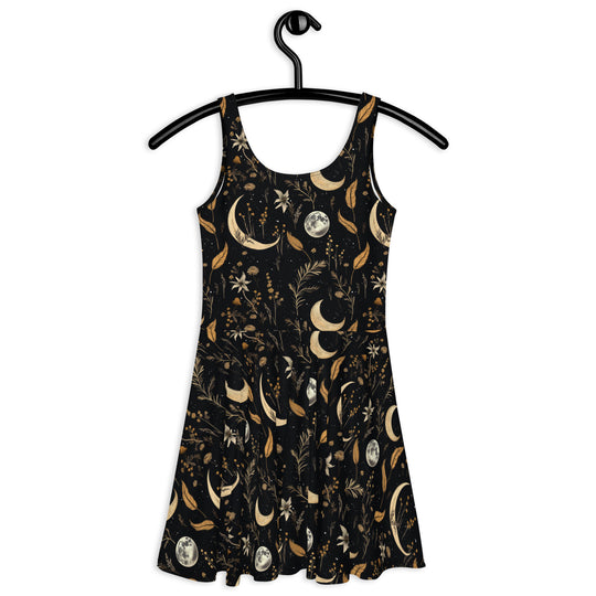 Moonlit Botanica Skater Dress