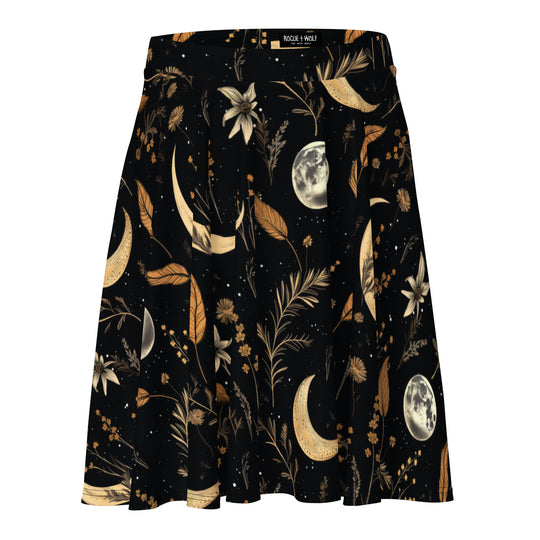 Moonlit Botanica Skater Skirt